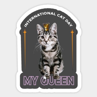 International Cat Day Sticker